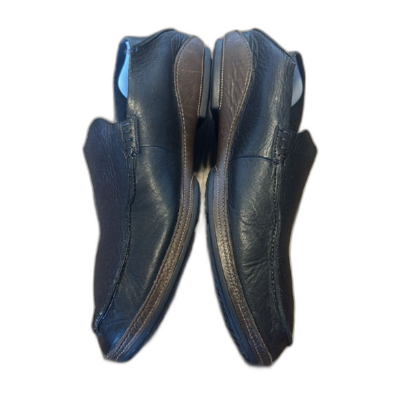 Olukai Mens Moloa Moc Toe Loafers Black Leather Slip On Comfort Shoes size 11.5 - Picture 8 of 12